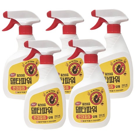 델타파워 일명제약 유제 개미 바퀴 빈대 살충제, 250ml, 5개-추천-상품