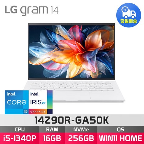 LG전자 2023 그램14 14Z90R-GA50K, WIN11 Home, 16GB, 256GB, 스노우화이트-추천-상품