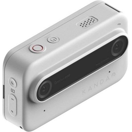 KanDao Kandao QooCam EGO 블랙 리얼 3D 스냅뷰 즉석카메라 포인트슛 스테레오 디지털카메라 3D카메라 입체 현장감, White_Retail Package-추천-상품