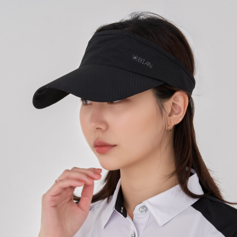 비안 남녀 썬바이저 골프 썬캡, 블랙, 1개-추천-상품