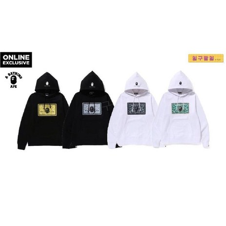 -일본온라인한정- BAPE 베이프 정품 / 베이프 카드 풀오버 후드티 BAPE CARD PULLOVER HOODIE-추천-상품