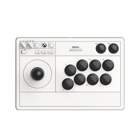 8BitDo 아케이드 스틱 Xbox 정식 라이센스 컨트롤러 스트리트 파이터 6, 화이트, 1개-추천-상품