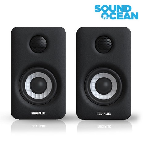 미디플러스 스튜디오 모니터 스피커 MIDIPLUS Studio Monitor PC-Fi Speakers, MI5 V2 Black 블루투스 (1조=2통)-추천-상품