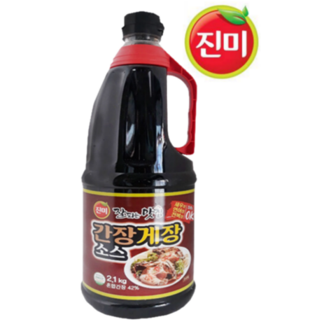 진미 잘되는맛집 간장게장소스 2.1kg 밥도둑 게장 집에서 만들기, 1개-추천-상품