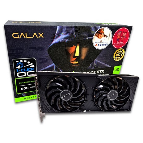 갤럭시 GALAX 지포스 RTX 4060 Ti DUAL OC D6 8GB 그래픽카드-추천-상품