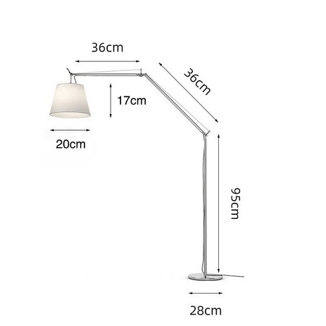 활장 스탠드 아르떼미데 톨로메오 메가 플로어 램프 인테리어 소품 장스탠드 거실 롱스탠드, 중형-3색조명-추천-상품