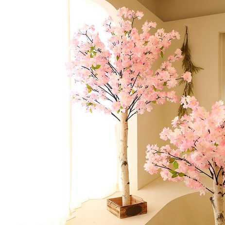 벚꽃 인조나무 조화나무 조화 꽃 장식 구름벚꽃나무 150cm, 1개-추천-상품