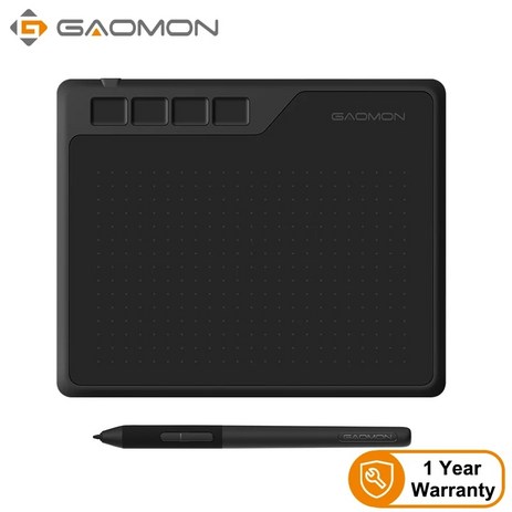 GAOMON-S620 6.5x4 인치 애니메이션 디지털 그래픽 태블릿 아트 쓰기 보드 드로잉 게임 OSU 8192 레벨 펜 어린이, [01] Black-추천-상품