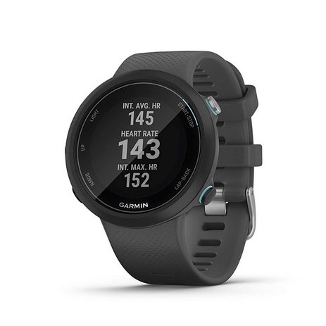 Garmin GPS 수영 스마트워치 수중 심박수 거리 페이스 스트로크 수/유형 기록 화이트 (Swim 2), 슬레이트 그레이-추천-상품