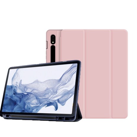 갤럭시탭S8 S8+ S8울트라 S펜수납 북커버 케이스 S8 플러스 ULTRA SM-X700 X706N X800 X806N X906 X906N 삼성 케이스나라, 핑크-추천-상품