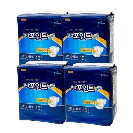 안심 포인트 겉기저귀 대형 40매(매직테이프 찍찍이타입), 10개입, 4개-추천-상품