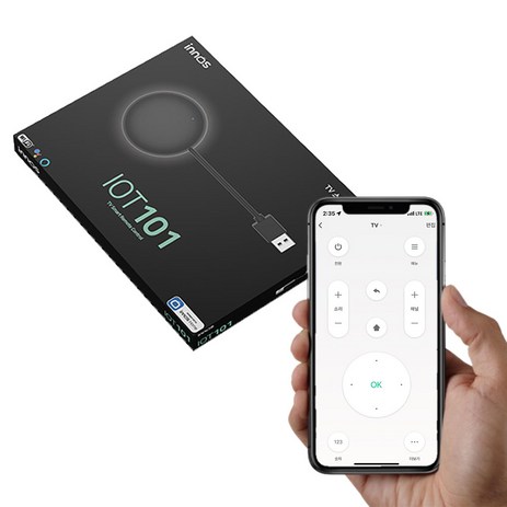 이노스 모바일 앱 스마트 통합 리모컨 IoT101 TV 에어컨 선풍기 삼성 LG 이노스 티비 호환, 양방향 스마트리모컨(냉난방기전용)-추천-상품