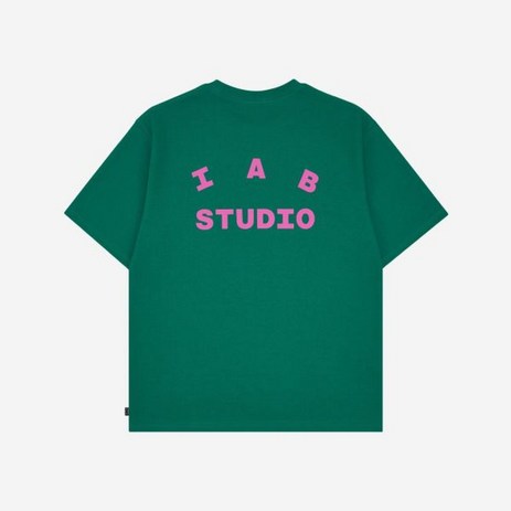 멋쟁이 남성복 튜디오 티셔츠 그린 핑크 IAB Studio T-Shirt Green Pink 255537-추천-상품