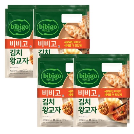 비비고 김치왕교자420g x2번들 4개, 420mg, 8개-추천-상품