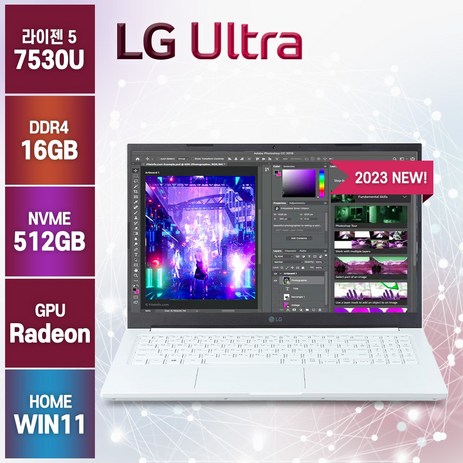 무선마우스 증정 LG전자 울트라PC GX5DK GX56K 15인치 노트북, 화이트, 라이젠5, 512GB, 16GB, WIN11 Home-추천-상품