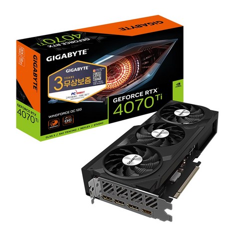 GIGABYTE 지포스 RTX 4070 Ti WINDFORCE OC D6X 12GB 피씨디렉트-추천-상품