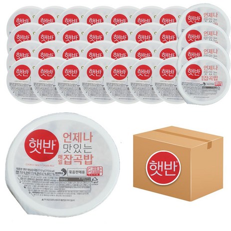 햇반 매일 잡곡밥, 180g, 36개-추천-상품