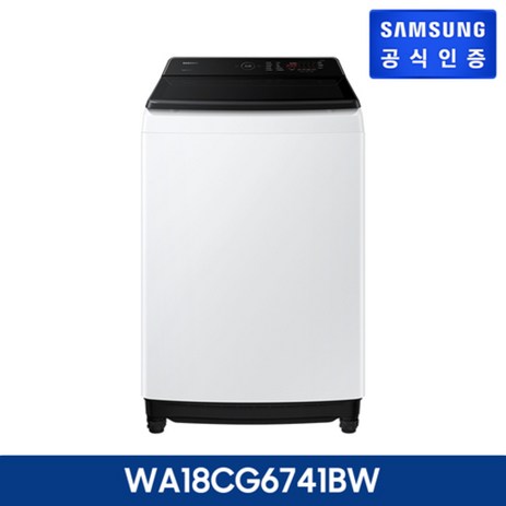 [KT알파쇼핑]삼성 그랑데 통버블 세탁기 18kg 화이트 (WA18CG6741BW)-추천-상품