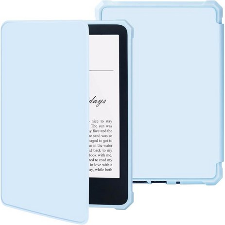 Kindle용 FUWANG 케이스 6인치 11세대 2022년 출시 한정 Ultra Slim Lightweight Premium PU Leather Folio Cover with, Blue-추천-상품