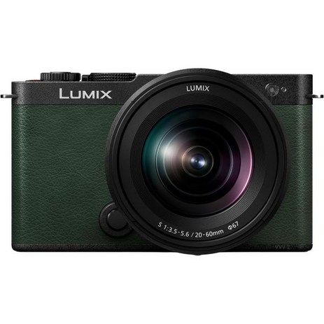 2060mm F3.55.6L 마운트 렌즈가 장착된 LUMIX S9 풀 프레임 카메라 실시간 LUT가 컨텐츠 제작자용 콤팩트 미러리스 오픈 게이트 및 사진 비디오의 간편한 공유, Green_Camera/Lens Kit-추천-상품