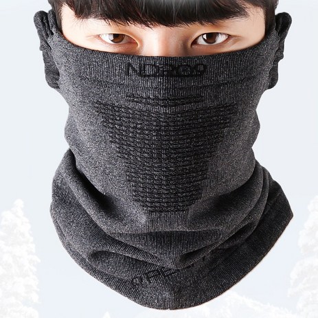 엔도나인 겨울넥워머 귀덮개 귀가리개 겸용 방한 마스크, 1.BLACK, 1개-추천-상품