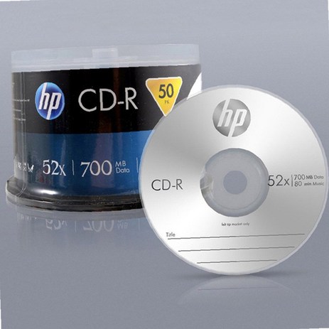 HP Media CD-R 52x 700MB 50p 케익 케이스 CDRW(4578EA) sun*37898hu, 본상품선택, 본상품선택-추천-상품