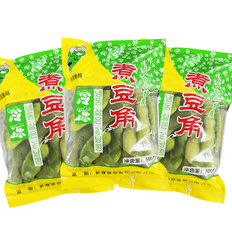 홍홍 중국식품 중국수입 단콩 냉동삶은강낭콩 뚜절 냉단 냉동 단콩, 3개, 500g-추천-상품