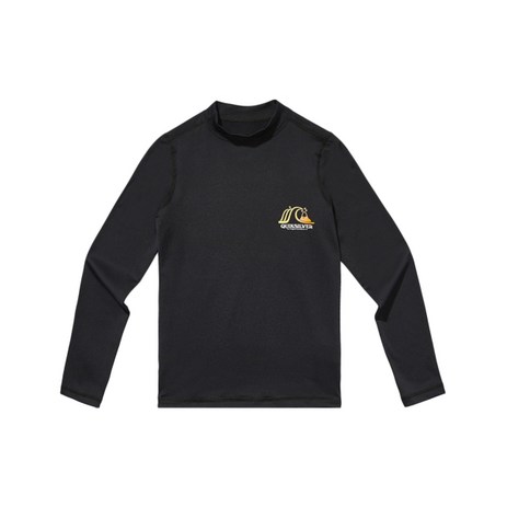 퀵실버 QUIKSILVER KIDS 키즈 레이트 드롭 래쉬가드 BLK-추천-상품