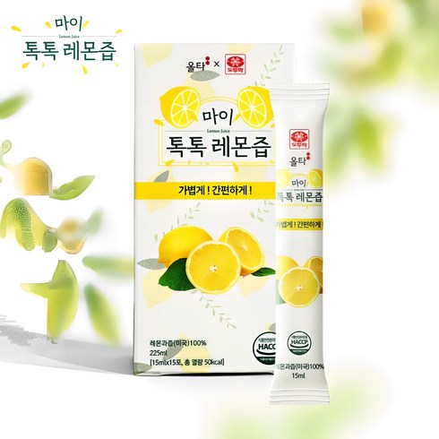 마이 톡톡 레몬즙 - 도투락 리얼톡톡레몬즙, 15ml, 90개