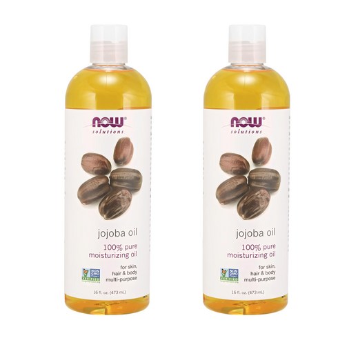 호호바오일앰플 2병 - Now Foods 나우 바디 오일 호호바 Solutions Jojoba Oil Pure 16oz(473ml) 바디오일, 473ml, 2개