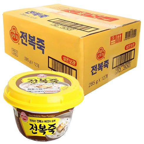 전복죽 - 오뚜기 전복죽, 285g, 12개