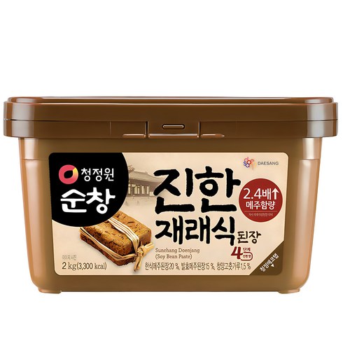 청정원된장 - 청정원순창 진한 재래식 된장, 2kg, 1개