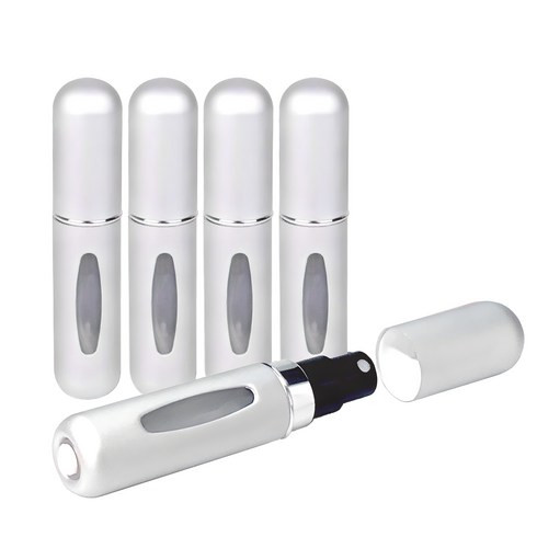 팬그램향수공병 - 제로 퍼퓸 리필 향수공병 5ml, Silver, 5개