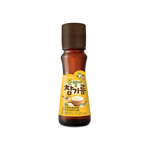 아이배냇참기름 - 아이배냇 순 발아 참기름, 참깨, 1개, 75ml