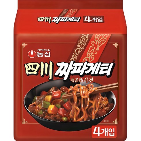 사천짜파게티 - 짜파게티 사천 137g, 4개