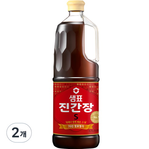 샘표진간장금s - 샘표 진간장 S, 1.7L, 2개