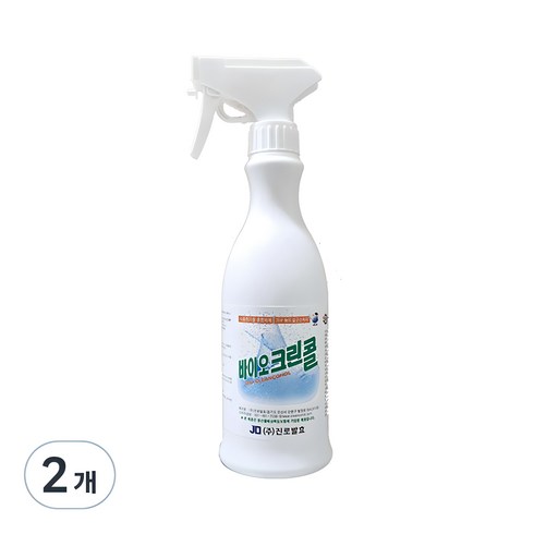 입주청소가격 - 진로발효 바이오크린콜 75% 뿌리는 살균소독제, 450ml, 2개