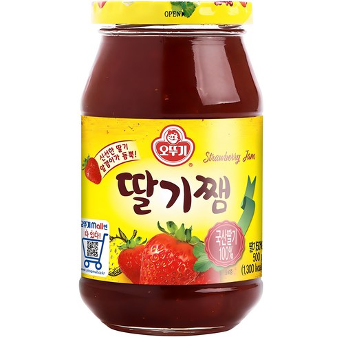 쨈 - 오뚜기 딸기쨈, 500g, 1개