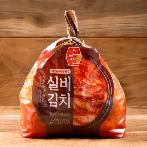 매운김치 - 선농원 실비김치, 1.2kg, 1개