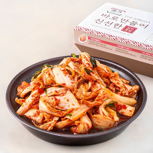 겉절이김치 - 종가 바로 만들어 신선한 배추고갱이 김치, 1kg, 1개