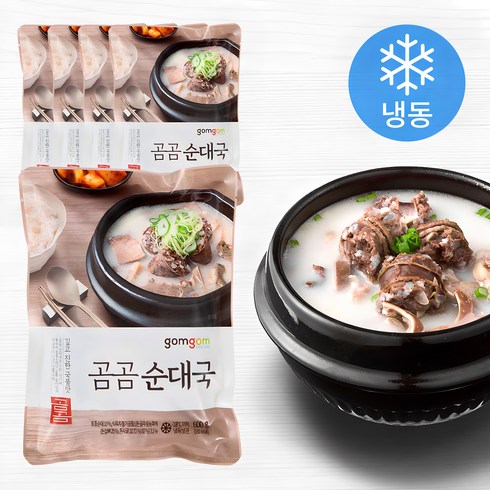 순대국밀키트 - 곰곰 순대국, 600g, 5개