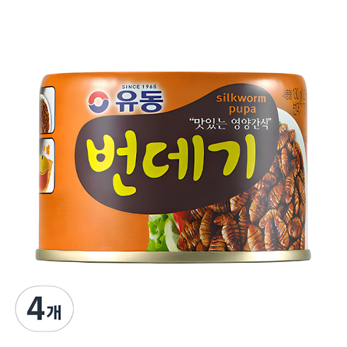 뻔데기 - 유동 번데기, 130g, 4개