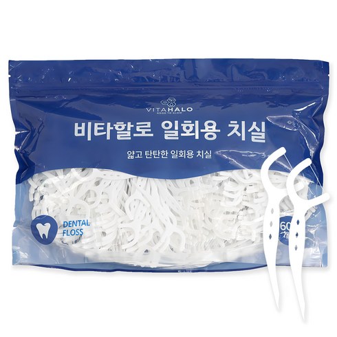 일회용치실 - 비타할로 일회용 치실, 600개입, 1개