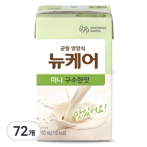 뉴케어구수한맛 - 뉴케어 미니 균형영양식 구수한맛, 150ml, 72개