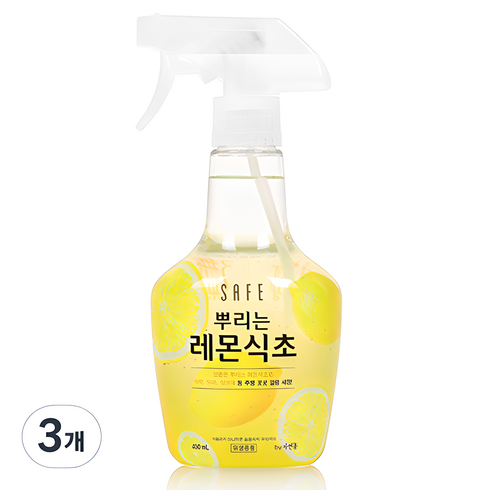 레몬식초 - 세이프 뿌리는 레몬식초, 400ml, 3개