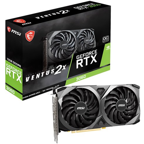 rtx3080 - MSI 지포스 RTX 3060 벤투스 2X OC D6 12GB 그래픽카드 (MSI코리아)