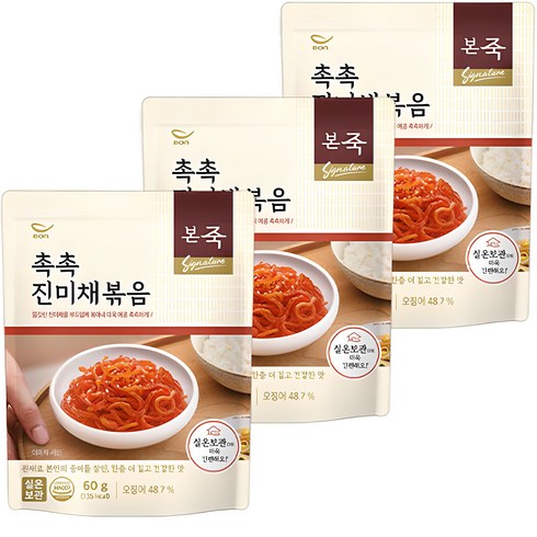 본죽반찬 - 본죽 촉촉 진미채볶음, 60g, 3개