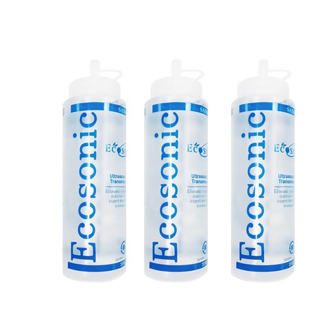 ecosonic - 초음파 전용 마사지젤 보틀형 250ml, 3개