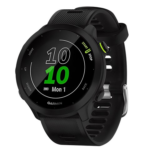 가민스마트워치 - 가민 Forerunner 55 러닝 스마트워치, 블랙, 42mm, GPS