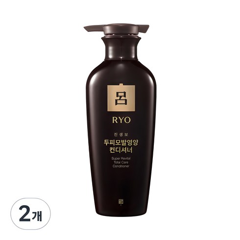 려트리트먼트 - 려 진생보 두피모발영양 컨디셔너, 400ml, 2개